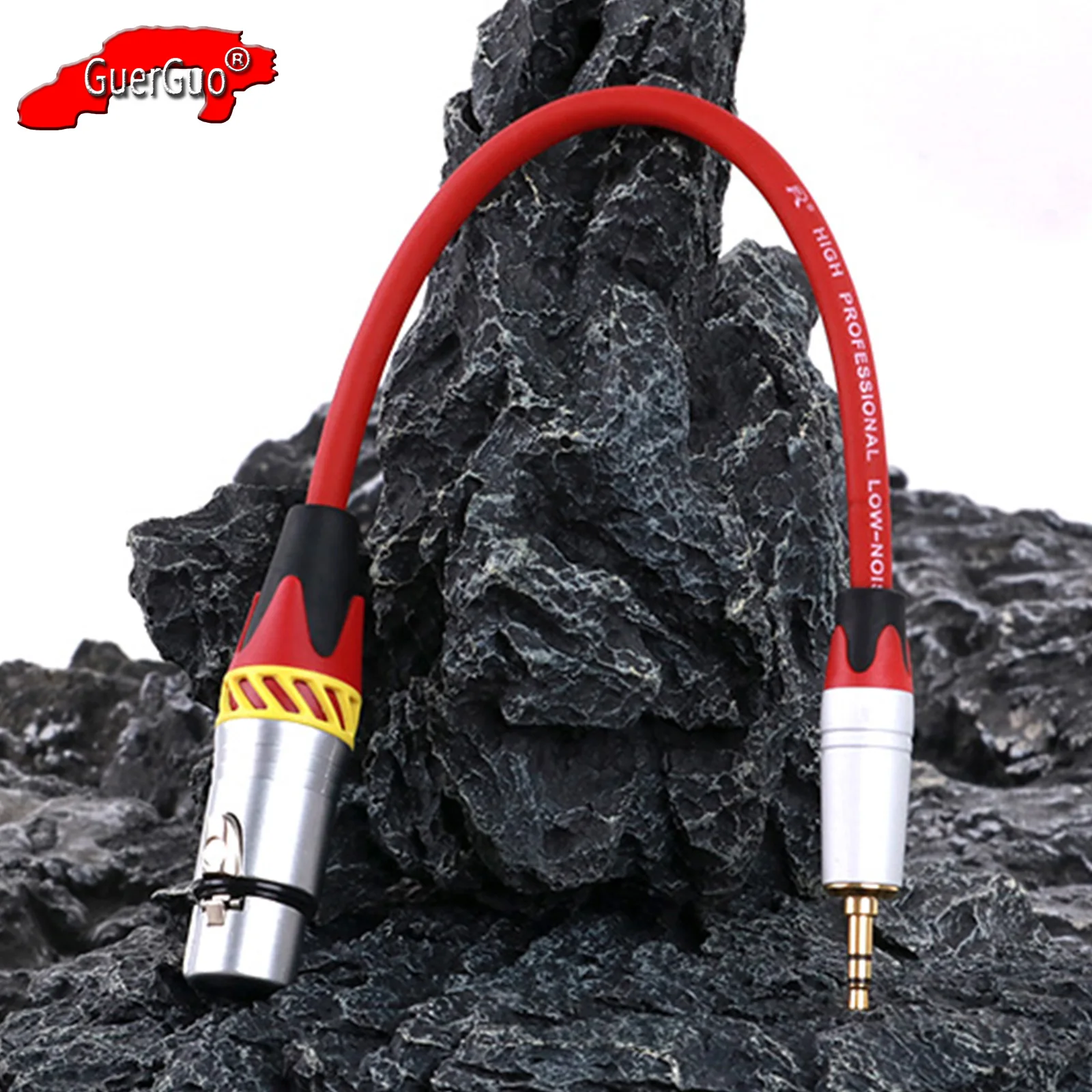 

3.5mm Jack to XLR Audio Adapter Cable,1/8 inch TRS Stereo Male to 3Pin XLR Female MIC Shielded Cord for Speaker Mixer Tablet