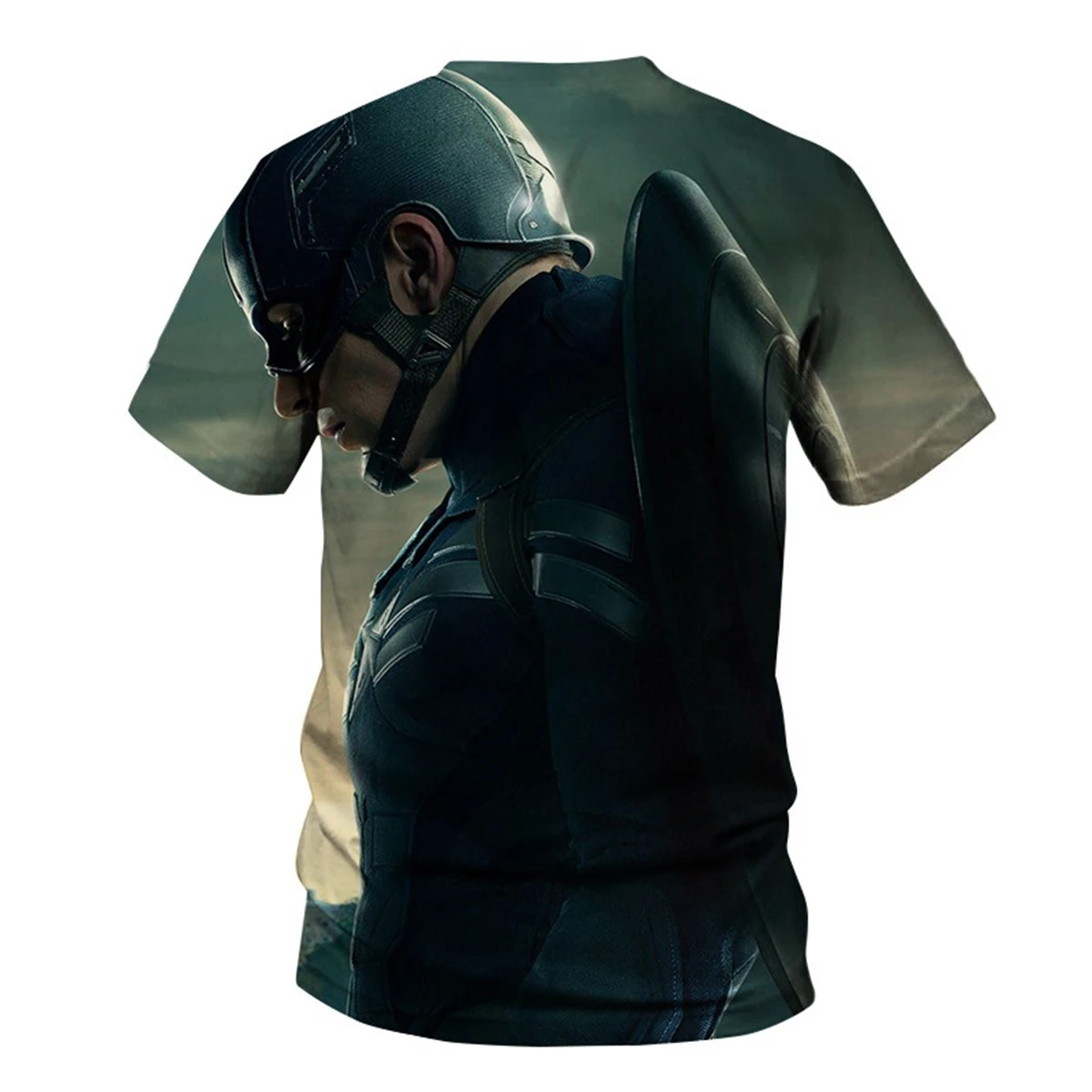 تي شيرت Marvel Captain America Fashion 3D مطبوع للرجال صيفي جديد Avengers 3D مطبوع كاجوال مريح بأكمام قصيرة #6