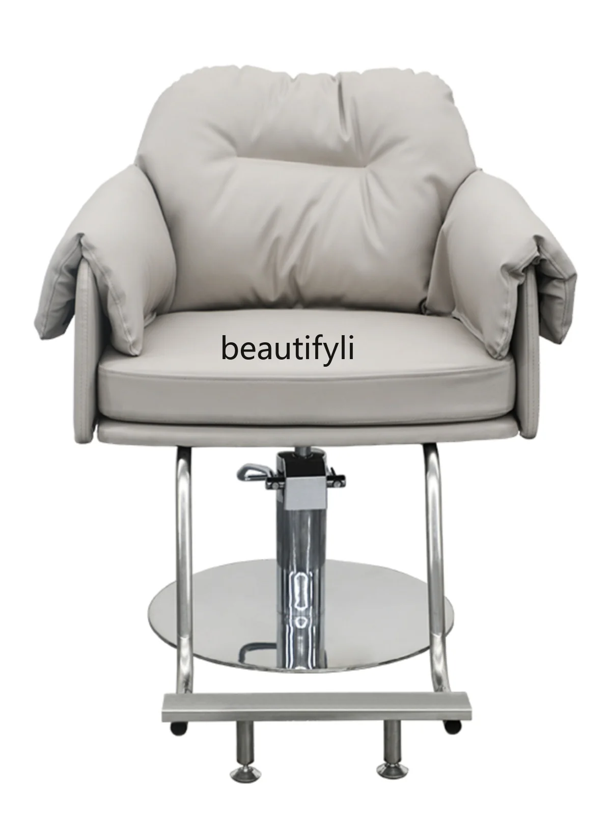 Hairdressing Chair Lifting Rotating Barber Shop Chair Simple Hair Cutting Perm Dyeing Seat for Hair Salon