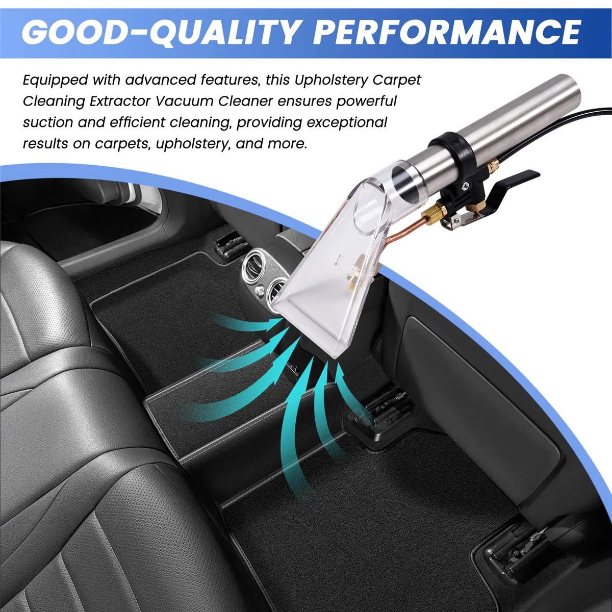 Upholstery Carpet Cleaning Extractor Vacuum Cleaner Wash Nozzle Steam Cleaner Parts Furniture Car Cleaning Hand Tool