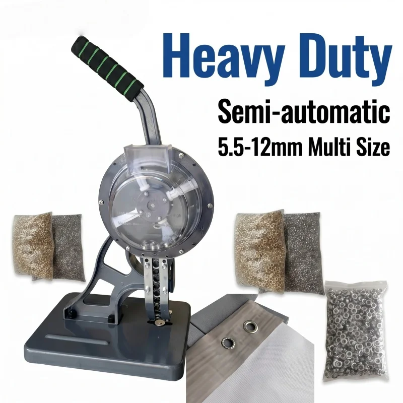 10mm Semi-automatic Grommet Machine Eyelet Buttonhole Sewing Machine Semi Automatic Eyelet Punching Machine Factory Direct