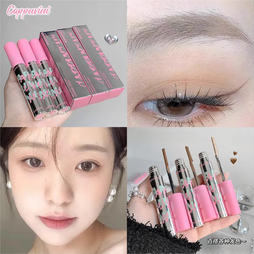 Cappubini-眉毛用の滑らかで長持ちするジェル,防水性と防汚性,ナチュラルメイク,染色クリーム