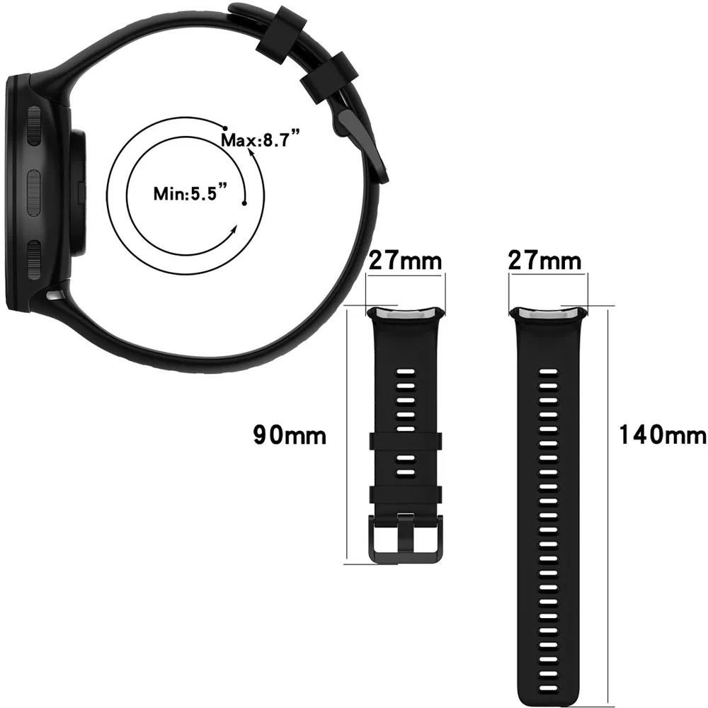 Silicone Strap For Polar Vantage V2 Smartwatch Quick Release Bracelet  For Vantage V 2 Band Correa Watch Accessories