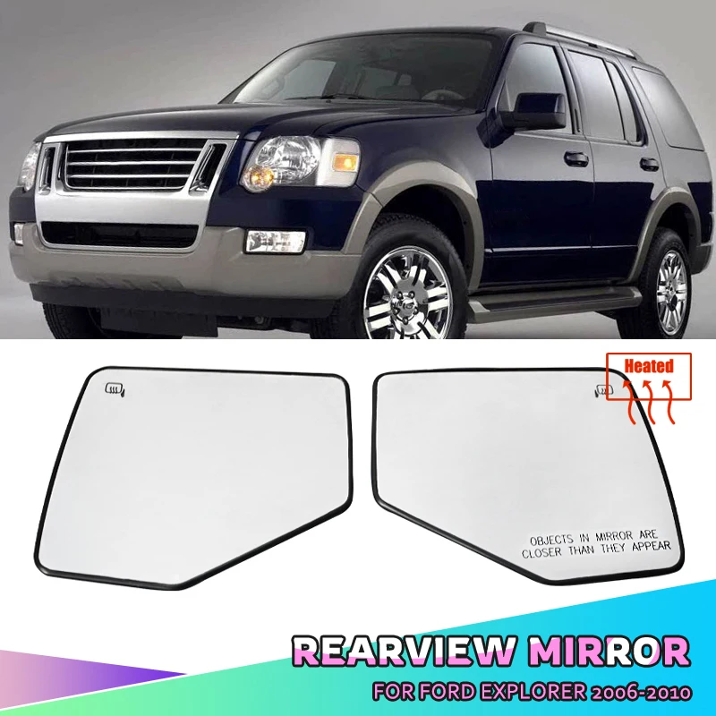 

Автомобильные аксессуары: левое или правое зеркало заднего вида с подогревом, стекло зеркала заднего вида для Ford Explorer Mk4 2006-2010