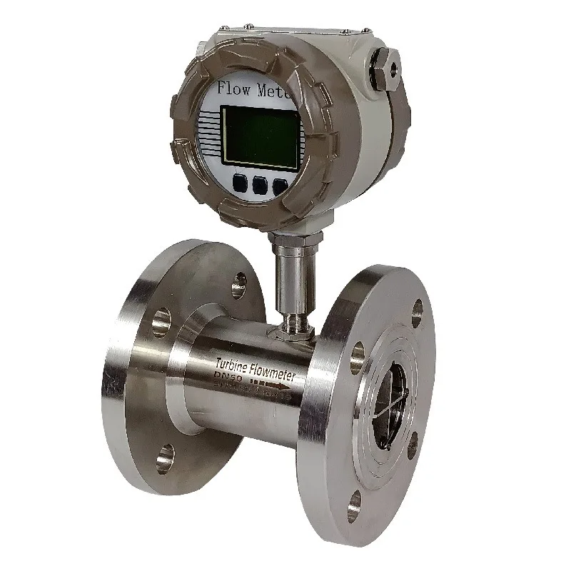 

High Pressure Turbine Flowmeter ANSI 600 Flange Low Flow Turbine Meter with PTFE Explosion Proof Turbine Flow Transmitter