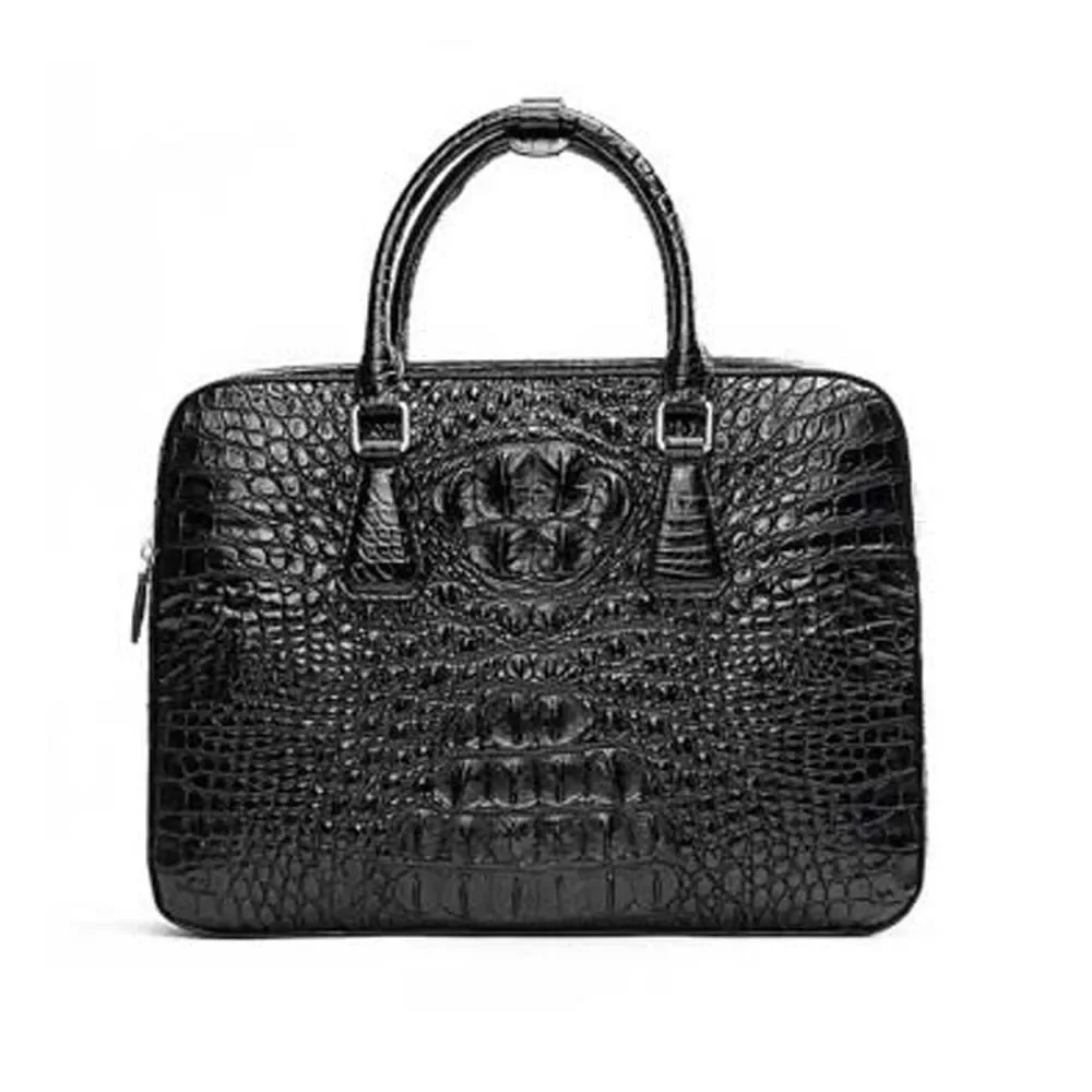 

menggeka new crocodile bag men handbag male business Men handbags fashion male briefcase male Men's bags brown
