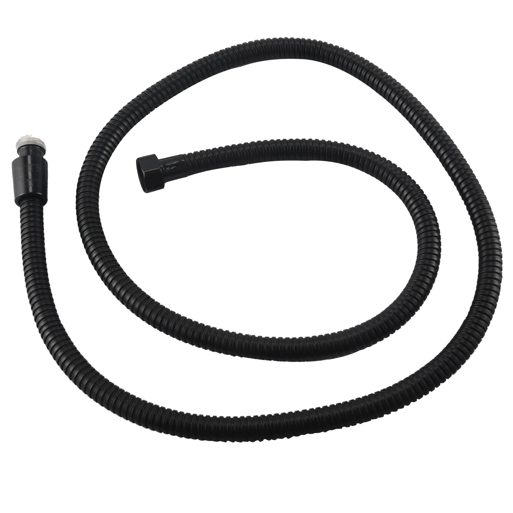 DT19-Black Shower Hose 150Cm Stainless Steel Shower Tube Flexible Gold Bathroom Hose Plumbing Glossy