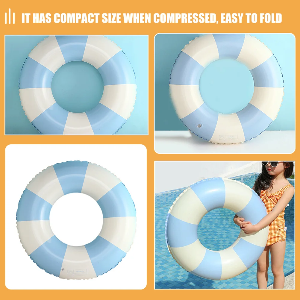 

Inflatable Swim Ring 90 Size PVC Colorful Portable Pool Beach Safety Summer Accessory Pool Swim Ring Summer Swimming Accessory