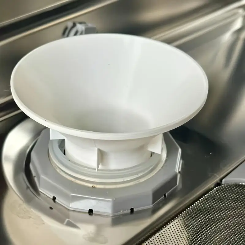 Heavy Duty 45mm Dishwasher Salt Funnel Water Softener Anti Spill Filling Tool For Dishwasher Maintenance Durable Plastic