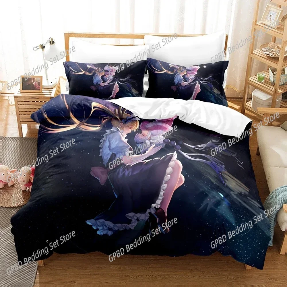 

Anime Kobayashi-san Chi no Meidoragon Bedding Set Boys Girls Twin Queen Size Duvet Cover Pillowcase Bed Kids Adult Home Textiles