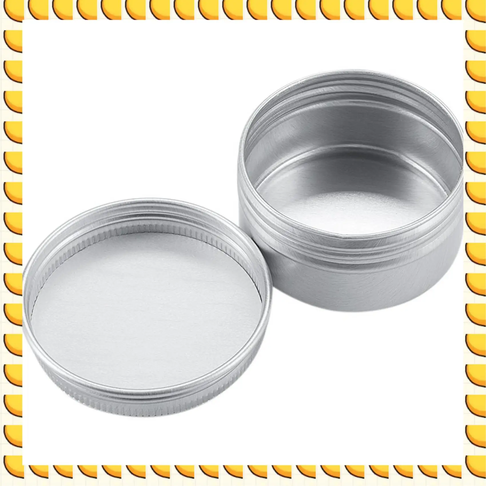 

BAAU 30Ml Silver Small Aluminum Round Lip Balm Storage Jar Containers With Screw Cap (Pack Of 96)
