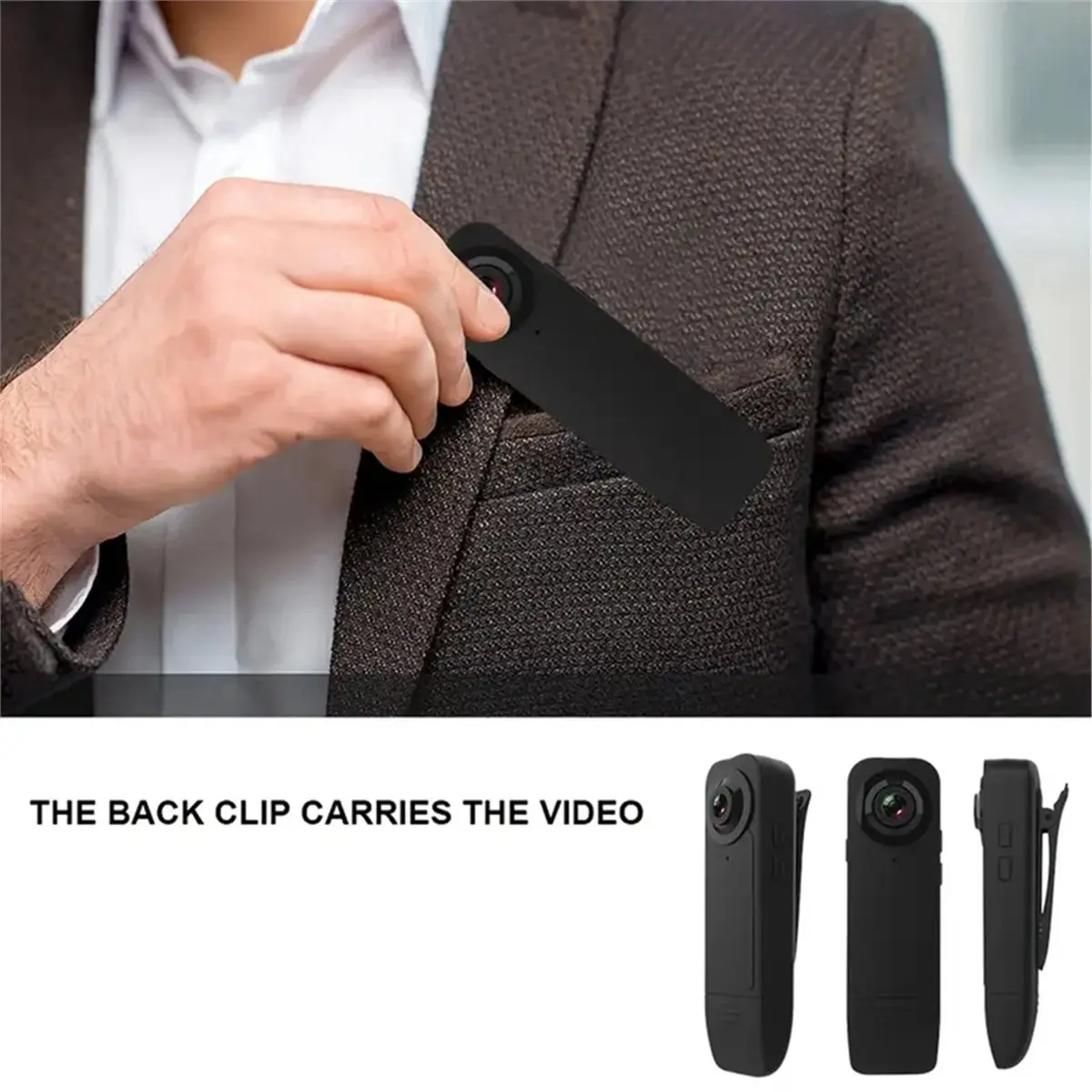“QUALITY EXCELLE“Mini Portable 1080P Back Clip Camera Law Enforcement Recorders Infrared Night Vision Recorder Camera