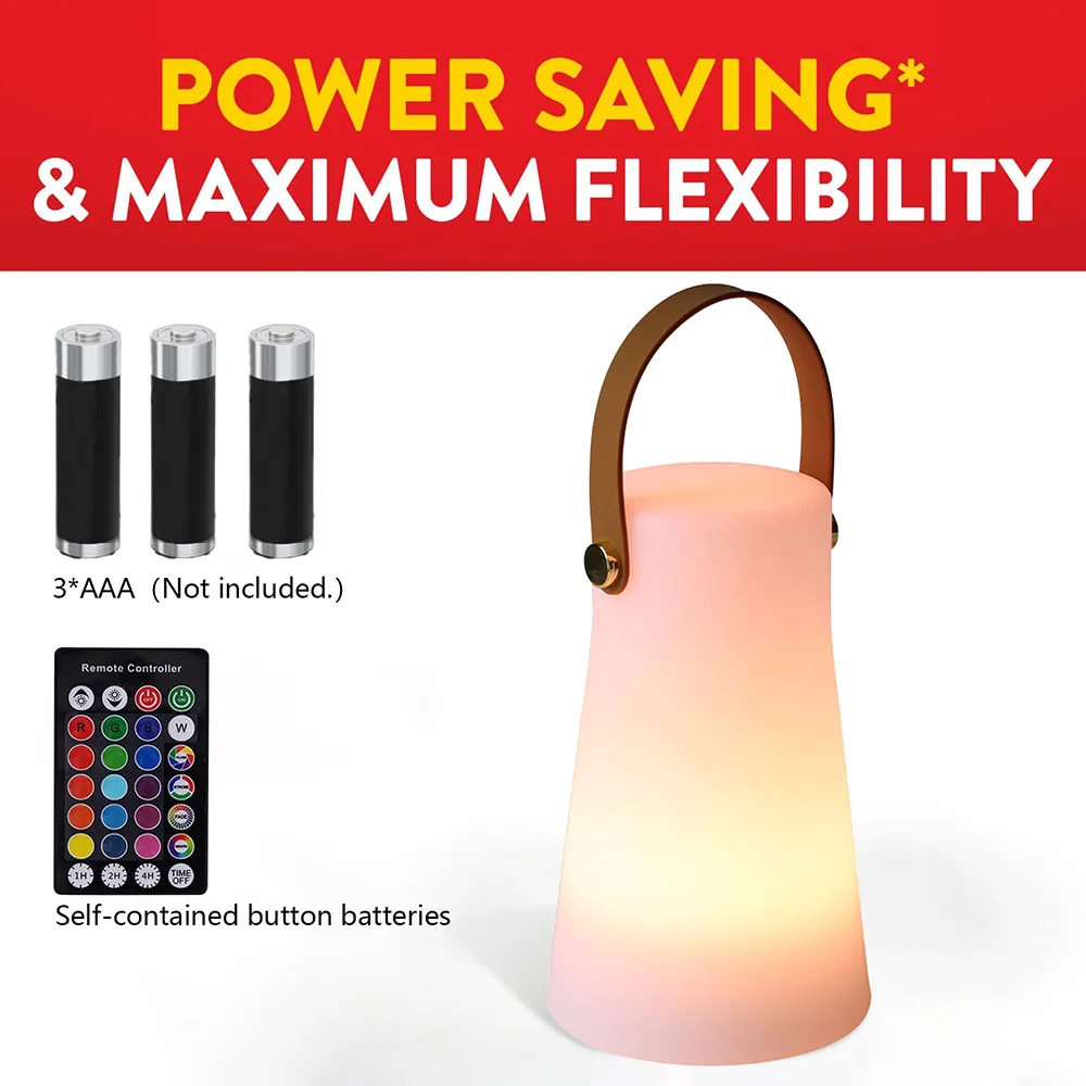 Lámpara de noche brillante de nuevo modelo de forma redonda, lámpara de escritorio para el hogar, lámpara de ambiente para acampar y exteriores, linterna de mano