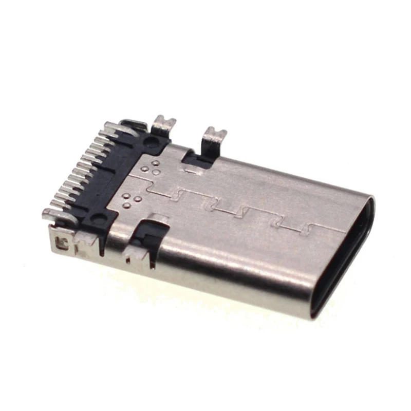 1pcs 12P Male USB3.1 TYPE-C Plug 12Pin Single-Row Pin SMT Type L=13.2 Shell Pin SMT Connector 12 Pin