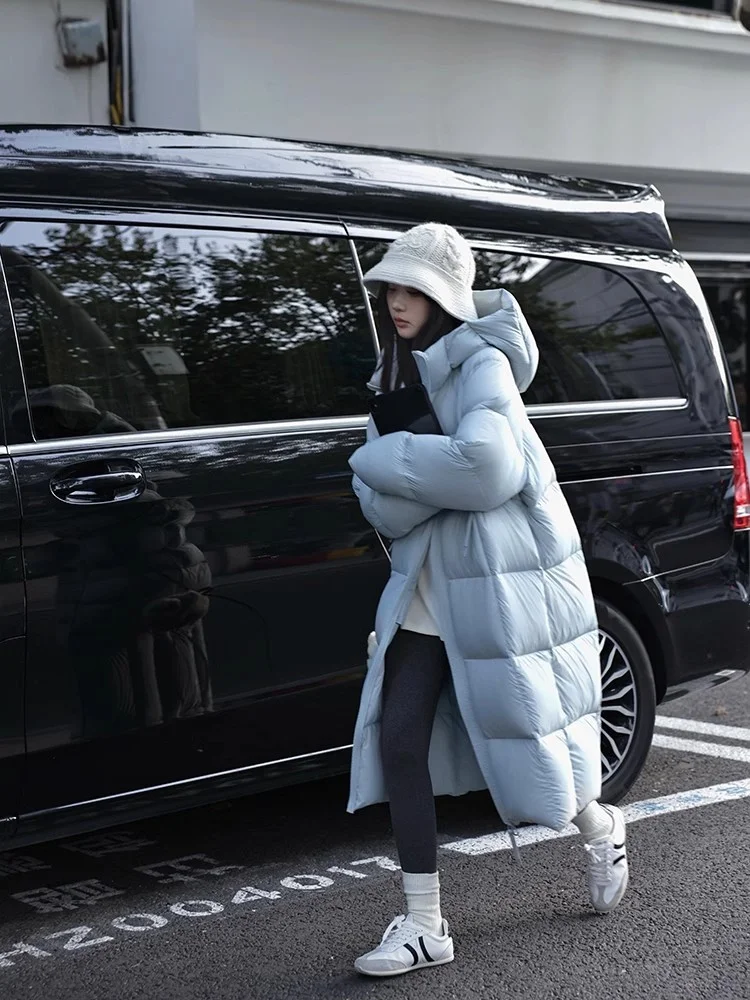 

Зимняя утепленная куртка-пуховик для женщин, средней длины, из хлопка, очень милая, маленького размера, пушистая, корейский стиль, для повседневной носки