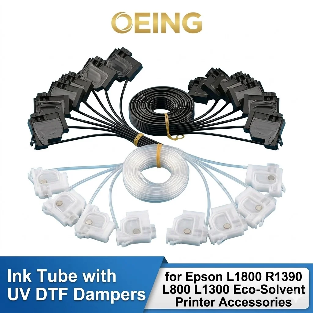 

Трубка для чернил L1800 с УФ-демпферами DTF для принтеров Epson L1800, R1390, L805, L800, 1390, 1430, 1500W, L1300, шланг для чернил, фильтрующие элементы