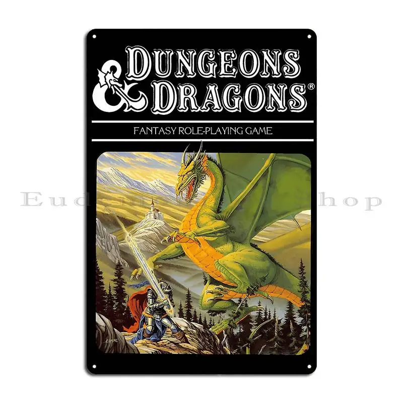 dungeons dragons companion set rules artwork Metal Sign Vintage Garage Plaques Wall Mural Printing Wall Decor Tin Sign Poster