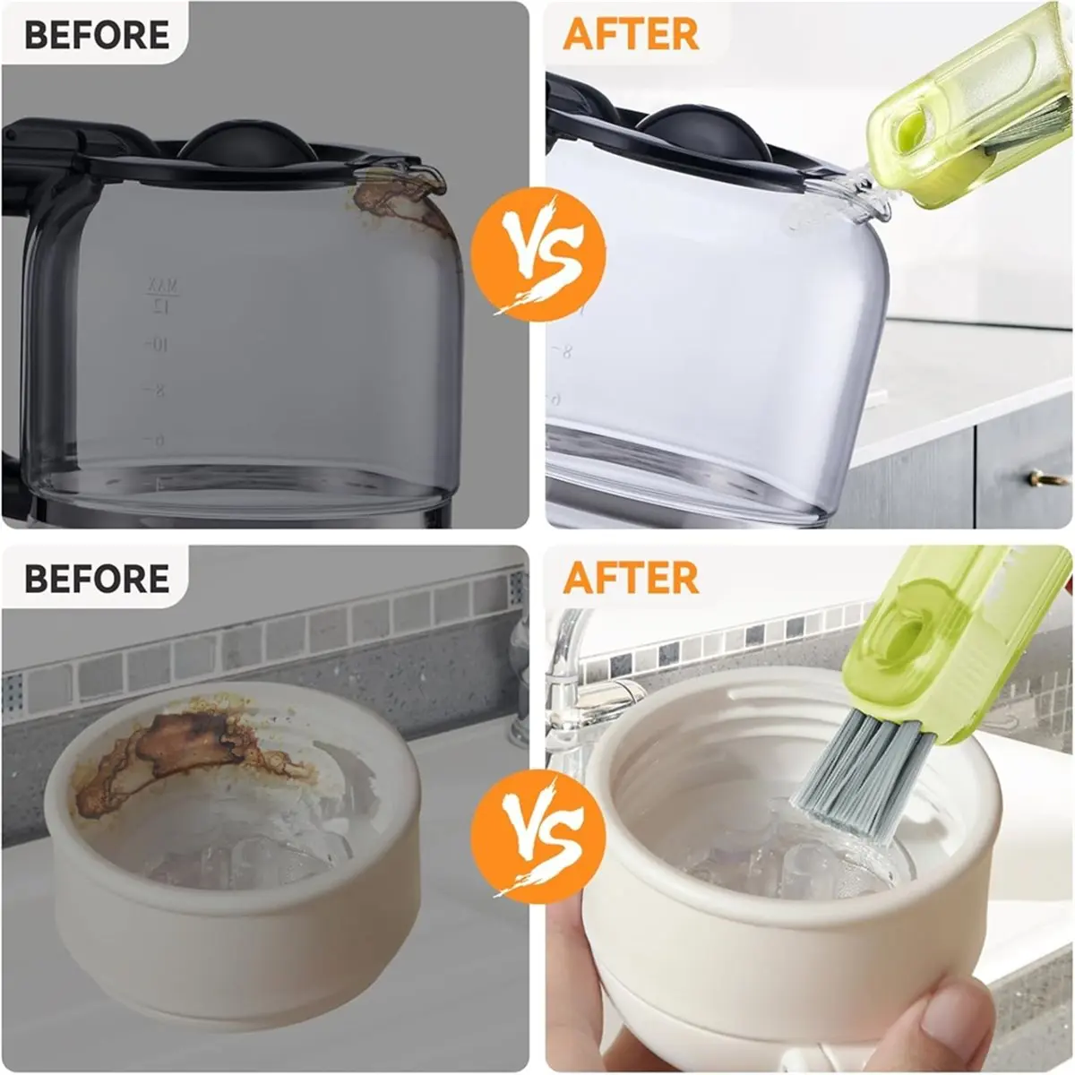 Multifunctional Cup Lid Cleaning Brush Set, Bottle Cleaning Brush, Cup Lid Cleaner, Home Kitchen Crevice Cleaning Tools