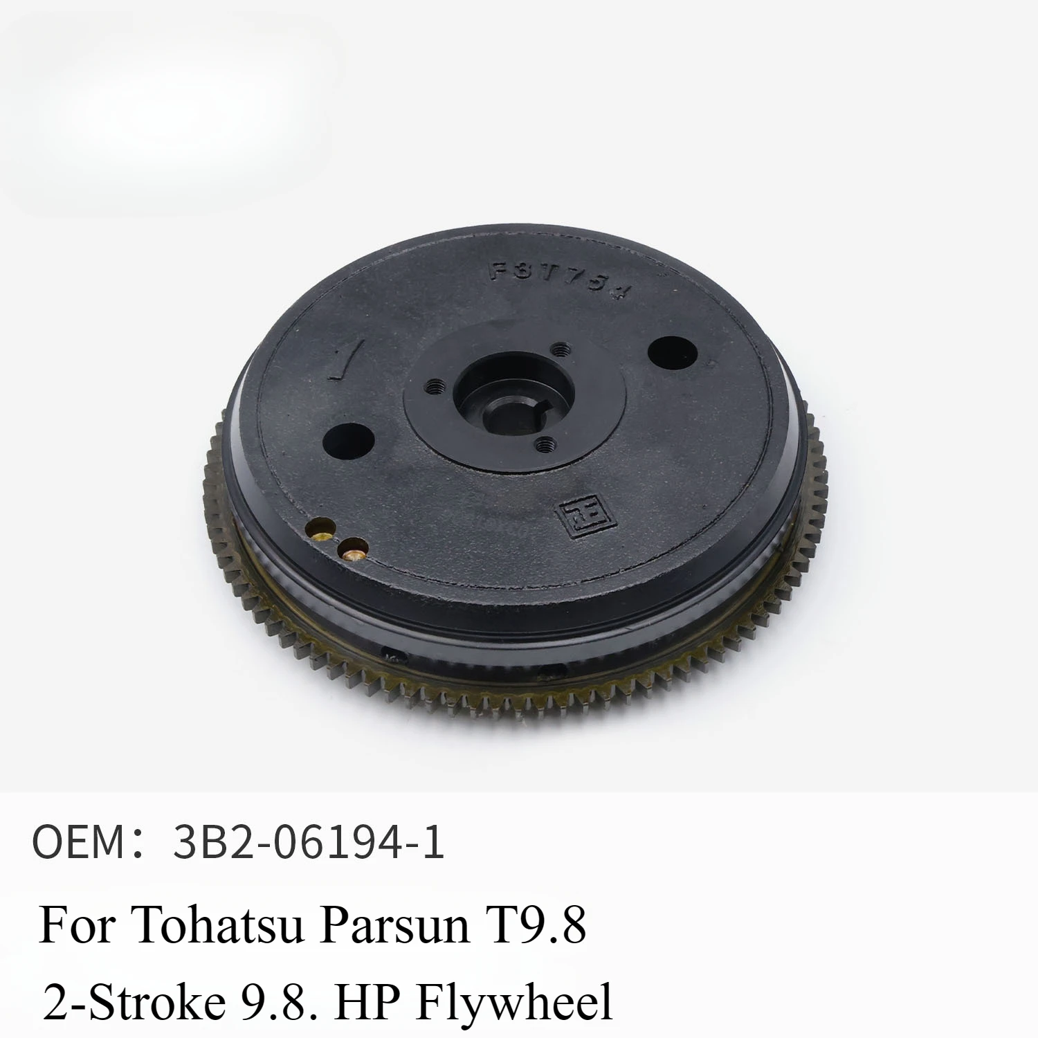 

Outboard Engine Single Flywheel for Tohatsu 2 Stroke 9.8 HP for Tohatsu Parsun T9.8 3B2-06194-1