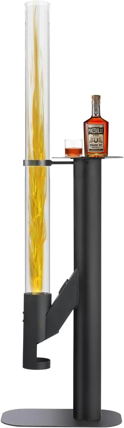 67 Inch Pellet Stove, Decorative Wood Pellet Heater，Burning Fireplace