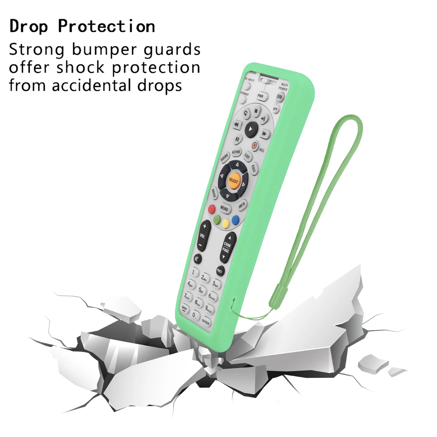 مقاوم للماء سيليكون التحكم عن بعد الغطاء الواقي ، حافظة تناسب Directv ، HDTV A/V استقبال ، 4-جهاز ، RC65R ، RC66RX