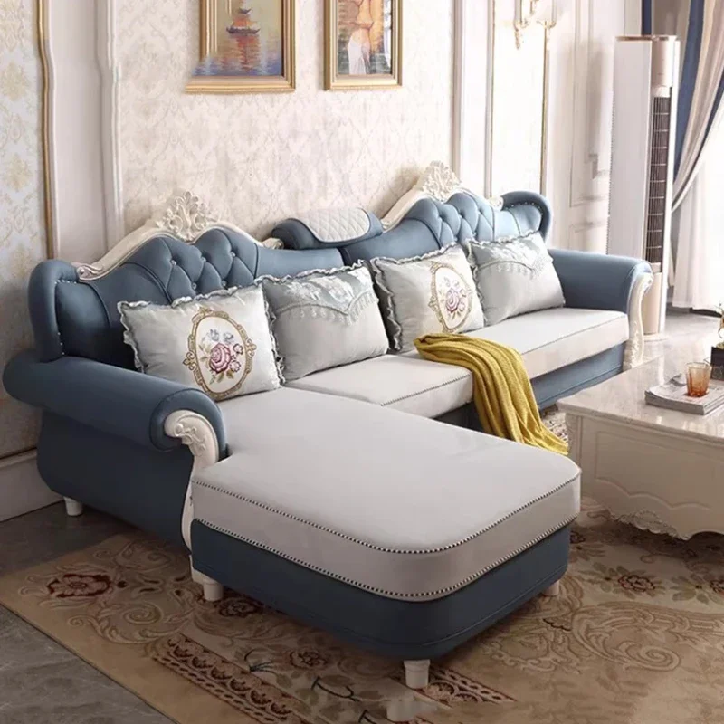 #Europe Daybed Lazy Sofas Large Cozy Modern Lounge Recliner Fancy Sofas White Armchair Woonkamer Banken Living Room Furniture