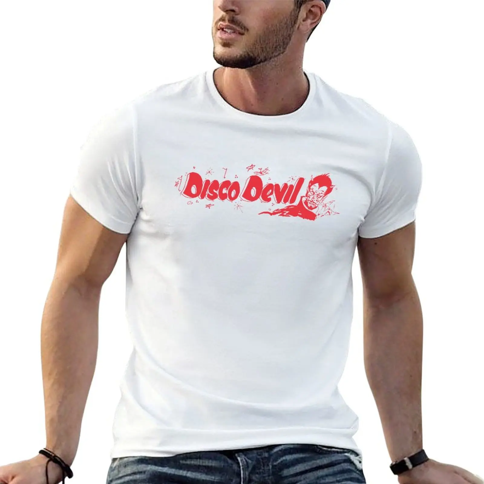Lee Scratch Perry - Disco Devil - Camiseta de música reggae, camisetas de anime, camisetas oversized para homem, camiseta gráfica vintage