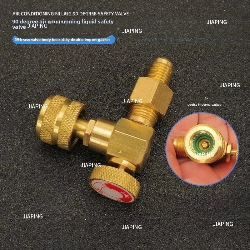 مناسبة لفيليكيدو ثلاجة con valvula de fluoruro R32R410Herramienta de fluoruro adaptador