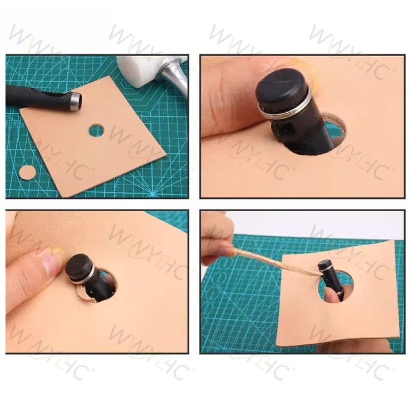 Rotatable Manual Leather Strip Cutter Suitable for Leather Rope Cutting Carving Grooving Tool