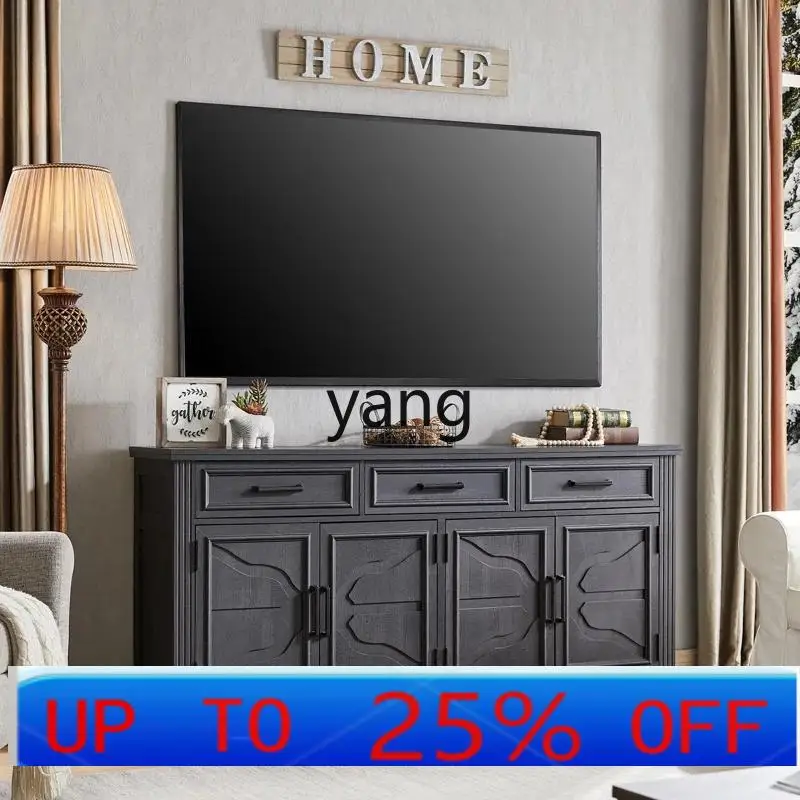 

lmm solid wood dining side cabinet small apartment retro living room locker TV cabinet dining room storage cabinet locker