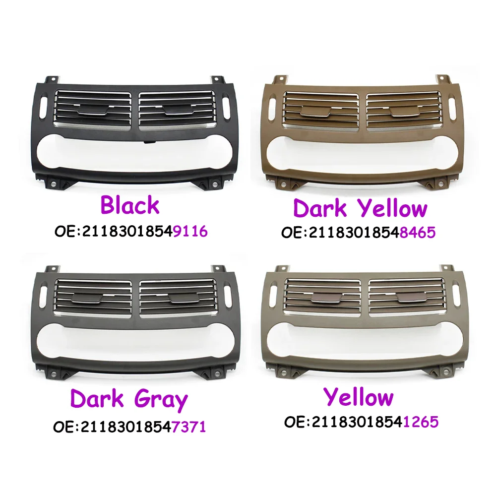 W211 Car Front Dashboard Middle AC Vent Air Vent Grille Panel Cover For Mercedes Benz E Class E280 E350 E320 E63 2118301854