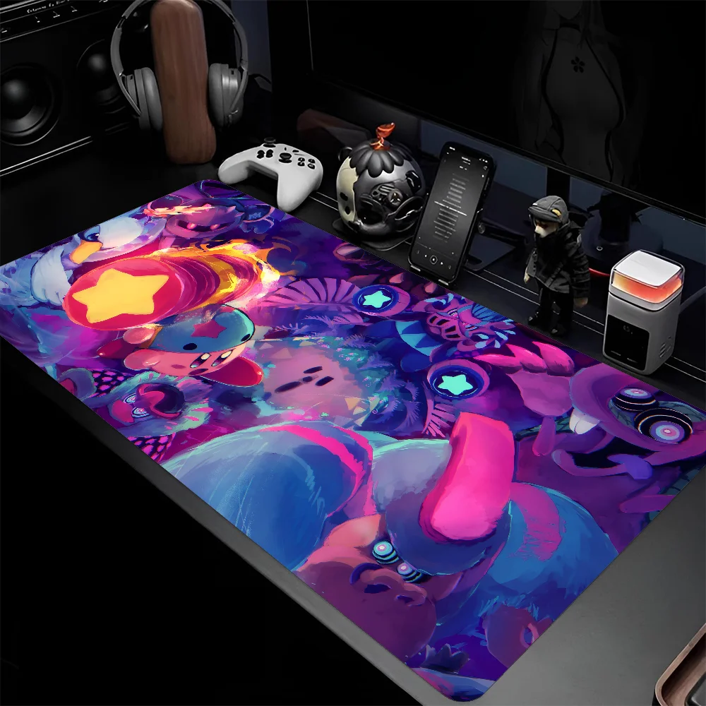 Anime-k-Kirby Mousepad Large Computer Gaming Accessories MousePads Desk Mats Anti-slip Laptop Soft Mouse Pad