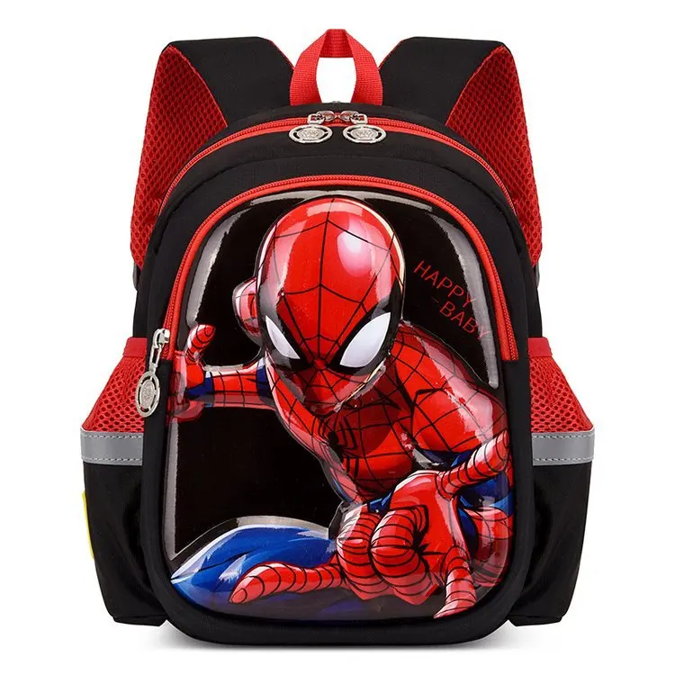 Cartoon Anime Spiderman Mochila para Crianças, Kindergarten Schoolbag, Kids\' Gift