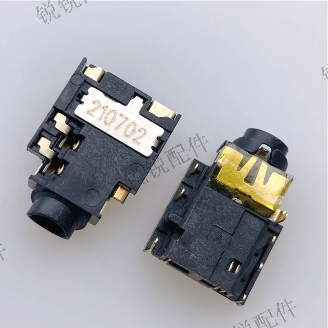 For laptop 3.5MM audio interface, female seat 7P sink plate, gold-plated, earphone socket, microphone jack
