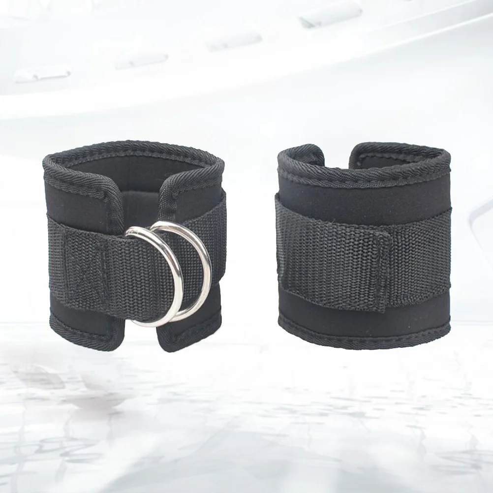 

2Pcs Ankle Straps Adjustable Fitness Attachment for Cable Machines Leg Extensions Hip Abductors Workout Resistance Training