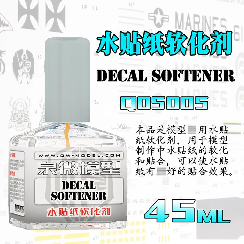 QW-Model Q05001-Q05007 Extra Thin Model Cement and Decal Softener for Gundam Military Plastic Models Warp Prevent Tools