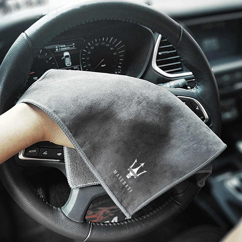 Car Cleaning Brush Center Console Clean Tool Wash Microfiber Drying Towel For Maserati Granturismo Quattroporte Levante Coupe