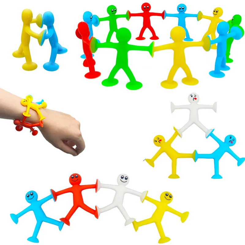 Saugnapf-Männerspielzeug, Stressabbau-Fidget-Spielzeug für Kinder, Neuartiges Saugnapf-Zwergenpuppen-Spielzeug, Anti-Angst-Sensorikspielzeug für Partygeschenke – Detail 3