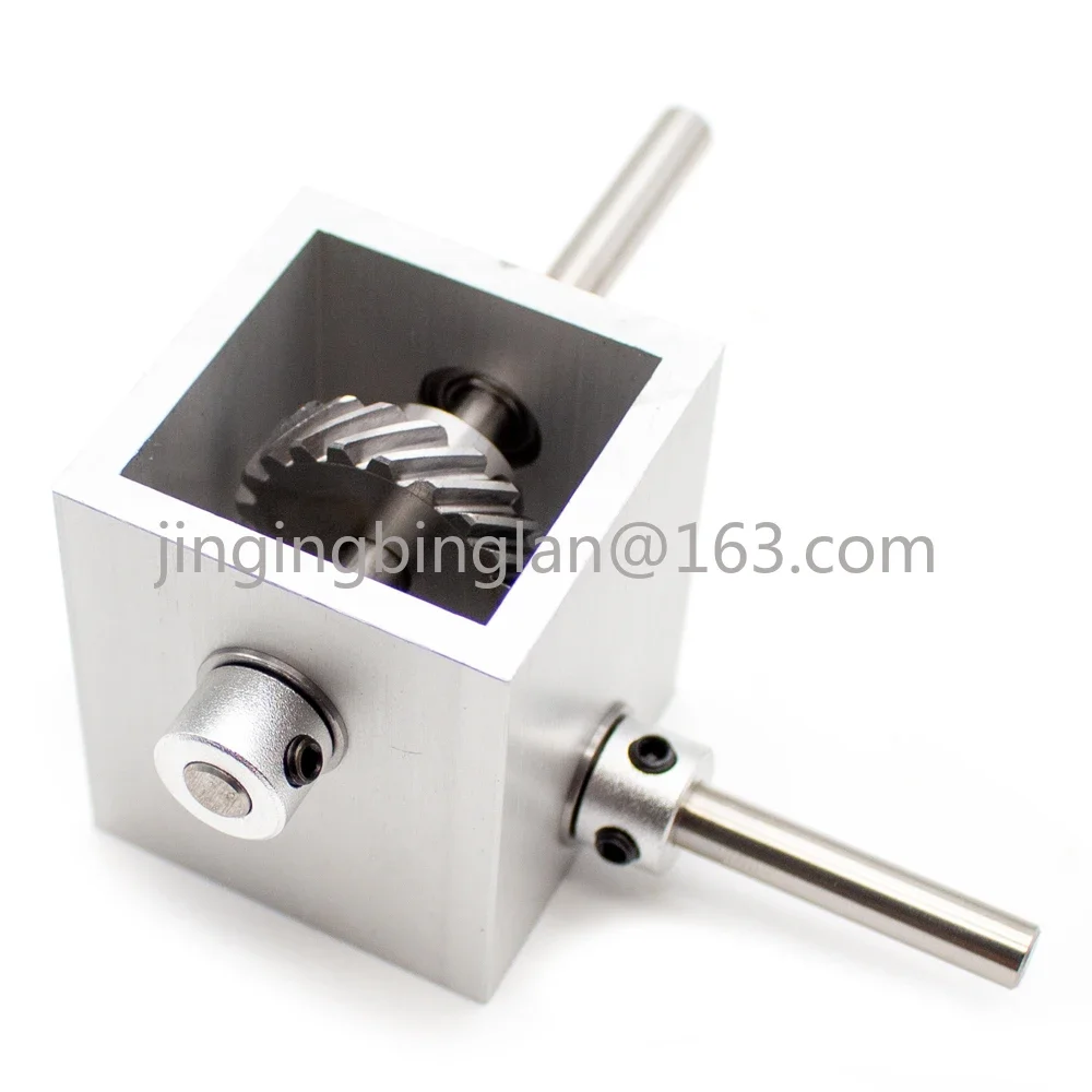 Micro 1:2 Turbine Worm Gear Transmission Right Angle Reverse Box Gearbox 90-Degree Angle Reducer 6MM Shaft Corner Device