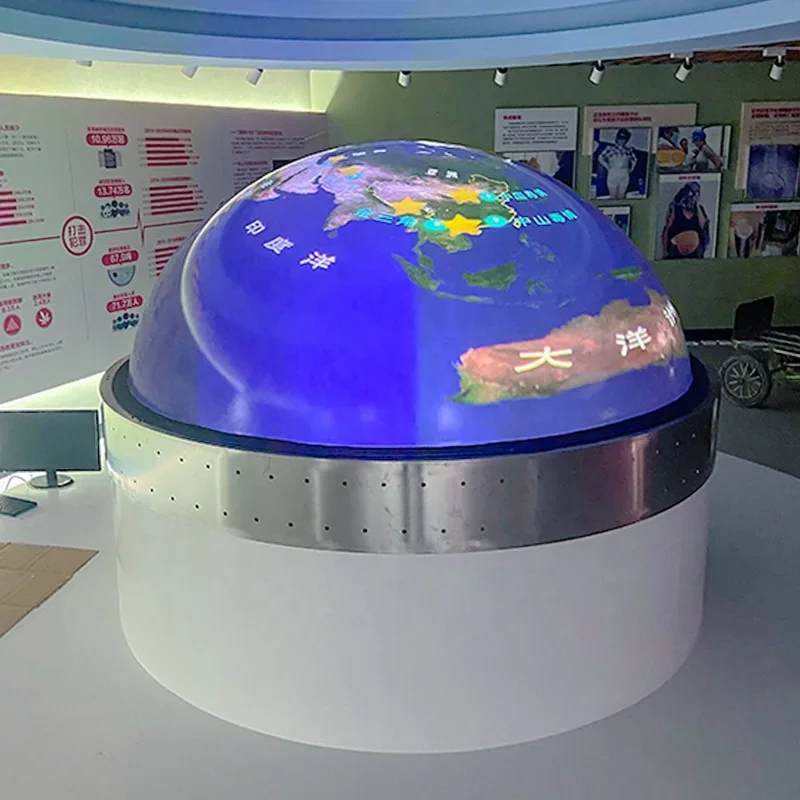 Interaktion halbkugel förmige Bildschirm System projektion