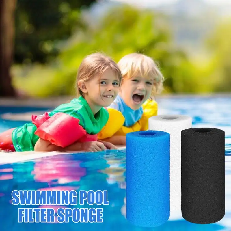 3PCS Swimming Pool Filter Foam Reusable Filter Sponge Cartridge Cleaner Foam Pool Filters Pool Clean Accessories