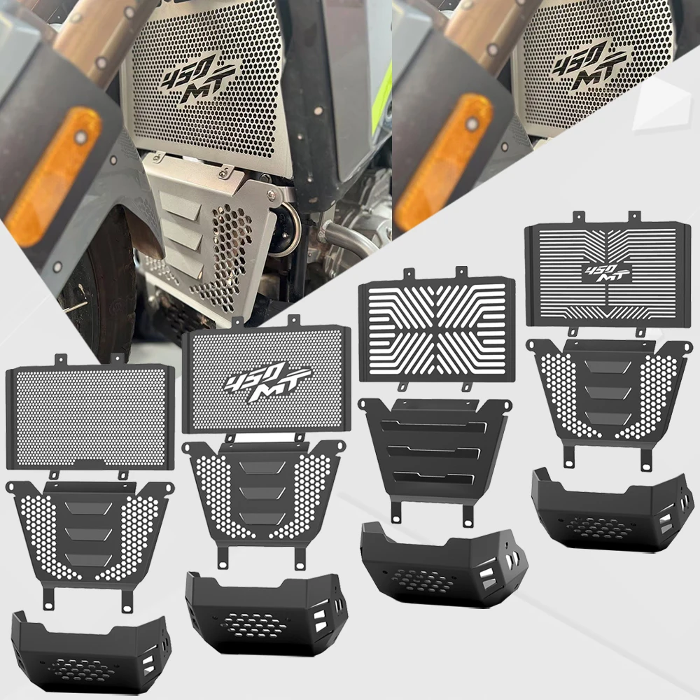 

For CFMOTO CF MOTO 450MT 450 MT MT450 2024 2025 2026 Motorcycle Front Shield Protector Engine Cover Fan Radiator Grille Guard