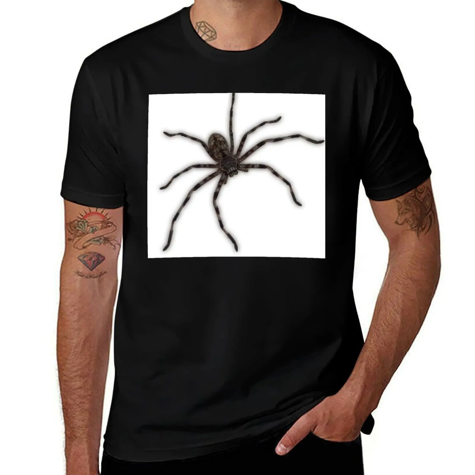 

Spider Huntsman cancerides) (Delena T-Shirt Breathable Workout Short Sleeve Top