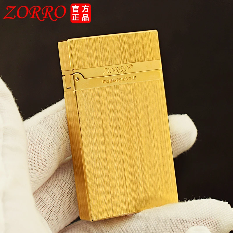 2024 Zorro's New Metal Grinding Wheel Kerosene Lighter Bright Sound Creative Personality Retro Smoking Accessories Mens Gadgets