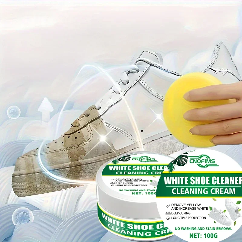 

Крем для ухода за обувью Fasilawei White Sneaker Care - Средство для восстановления синтетических материалов и придания блеска обуви и мебели