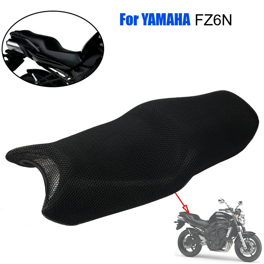 For Yamaha Fazer FZ6N FZ6 N FZ 6 N FZ 6N Motorcycle Seat Cover Protection Guard Breathable Mesh Seat Cushion Protect Cover