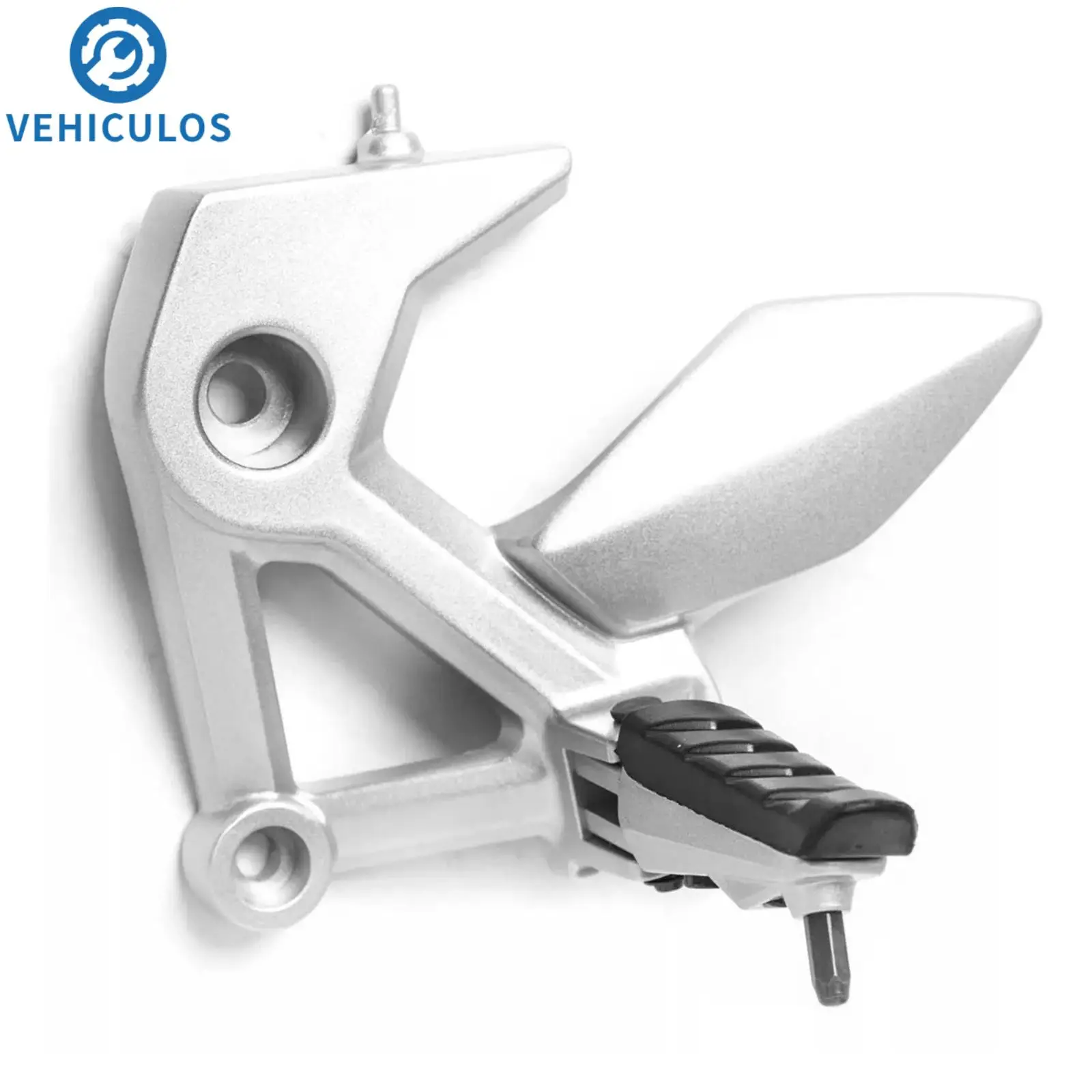 

Motorcycle Pedal Assembly F11010188 For Italika 250z 250sz Aluminum Alloy Silver Foot Rests Motorbike Replaceable Parts