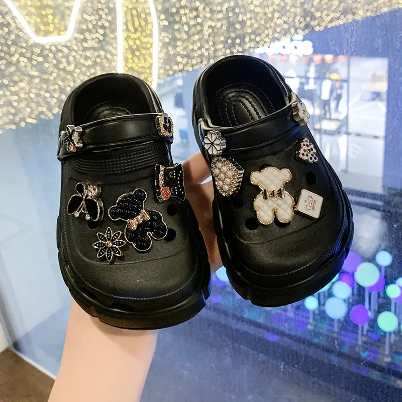 Pantuflas Kid Summer Slippers New DIY Decorative Boy Slipper Platform Girl Slipper Casual Beach Shoes Kid Shoe Designer Shoe슬리퍼