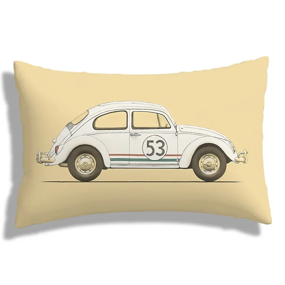 Car pattern Plush pillowcase, sofa cushion cover for home improvement, home decoration pillowcase home throw pillowcase 40x40