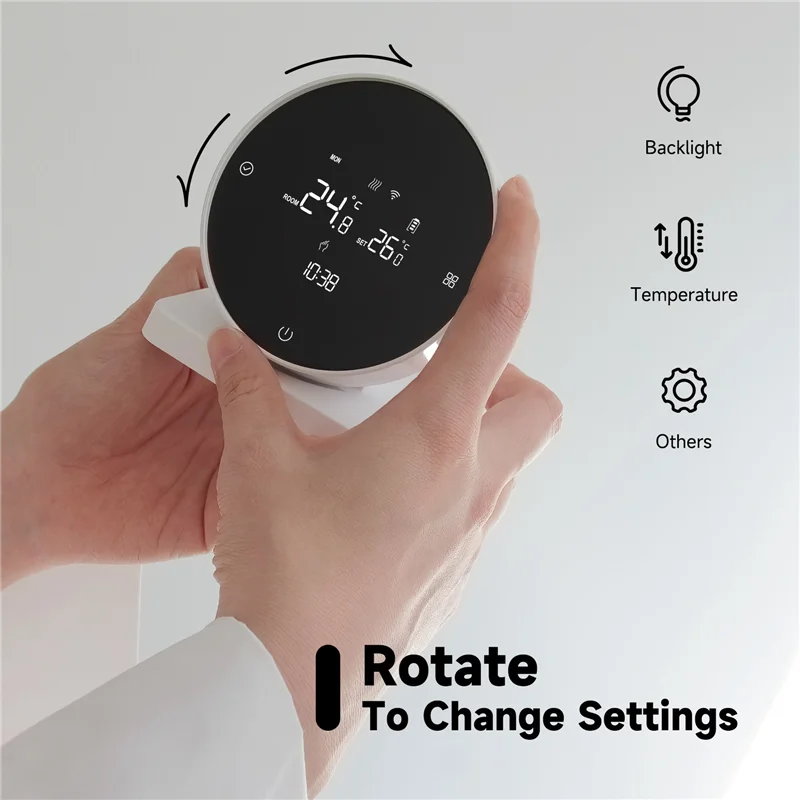 B50B-Wireless Wifi Thermostat For Gas Boiler Heating Tuya Wifi Thermostat Support Voice APP Controll Work For Google Home